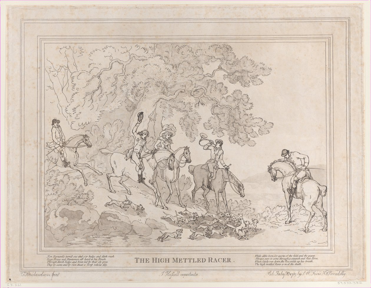 Lovec ze života dostihového koně aneb okázalý závodník, 20. července 1789, 20. července 1789 od Thomas Rowlandson