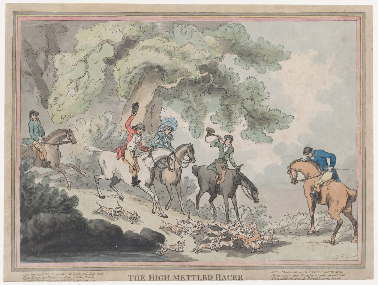The Hunter from The Life of a Racehourse, or The High-Mettled Racer, 20. července 1789., 20. července 1789 od Thomas Rowlandson