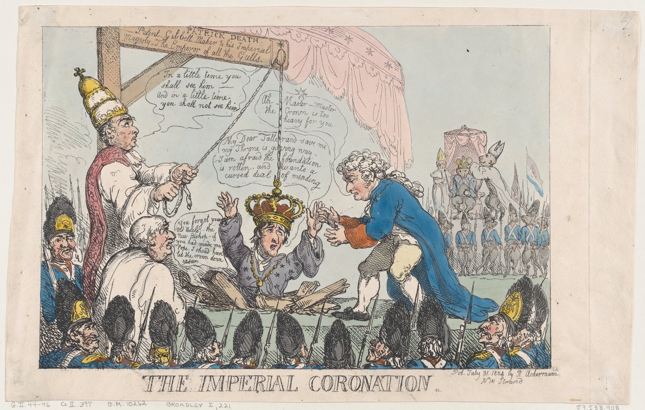 Císařská korunovace, 31. července 1804, 31. července 1804. od Thomas Rowlandson