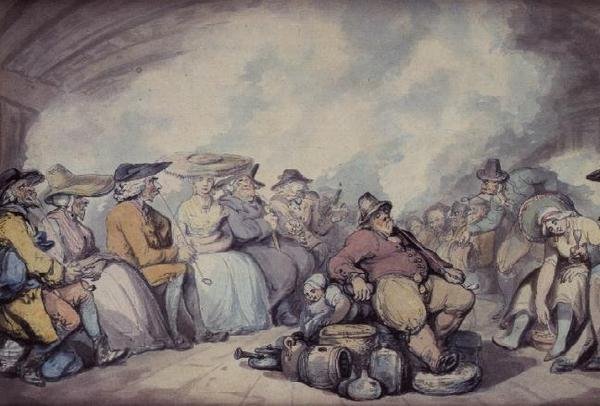 Irish Steam Packet (tužka, pero, hnědý inkoust a akvarel na papíře) od Thomas Rowlandson