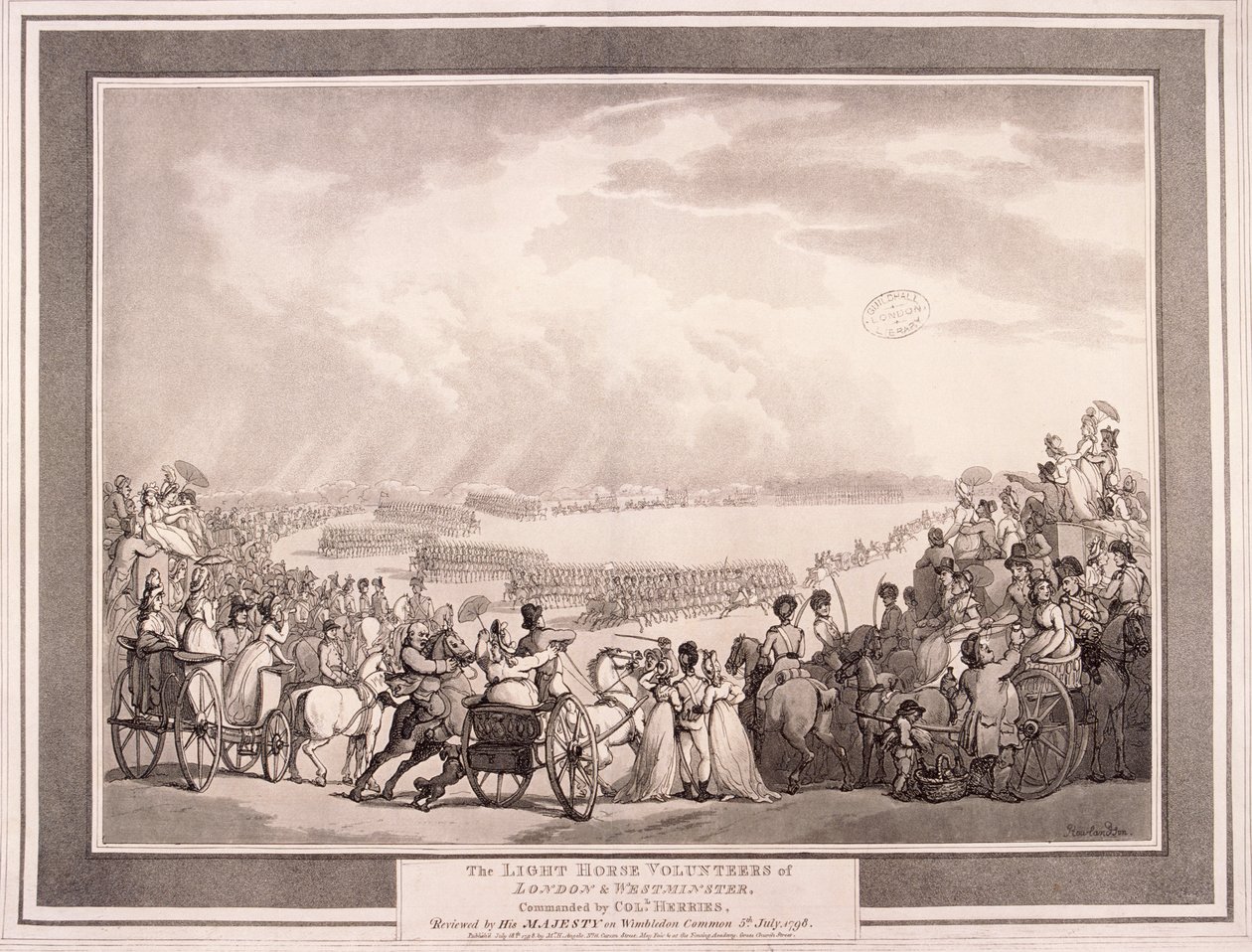 The Light Horse Volunteers of London & Westminster, 1798. od Thomas Rowlandson