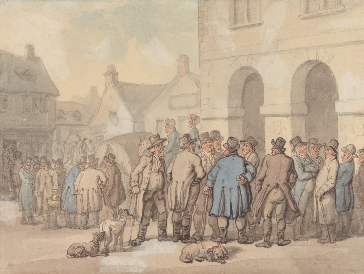 Náměstí, Brackley, Northamptonshire od Thomas Rowlandson