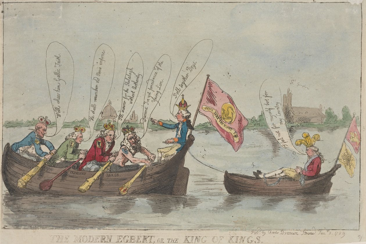 Moderní Egbert, aneb Král králů od Thomas Rowlandson