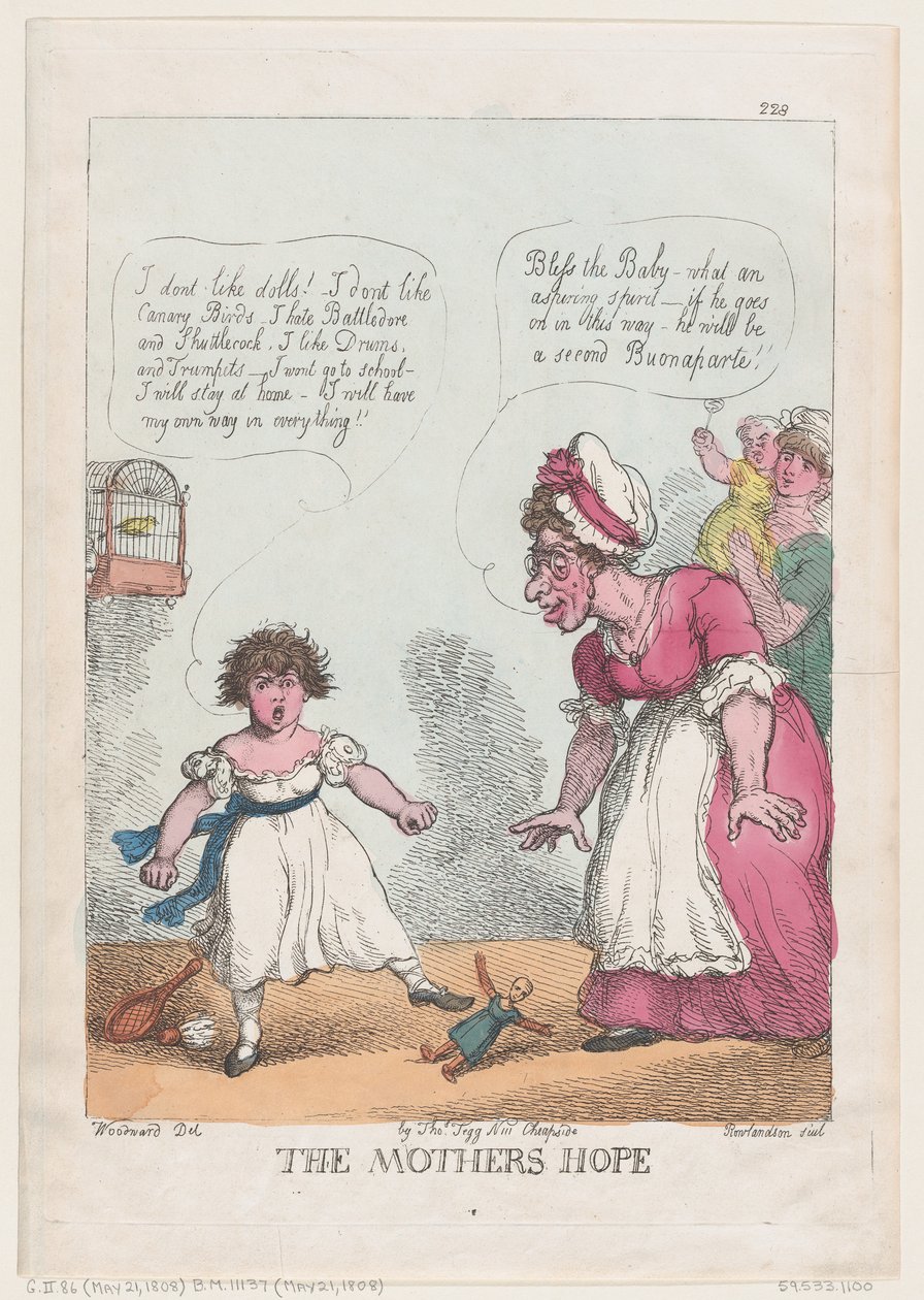 Naděje matky, 21. května 1808, 21. května 1808. od Thomas Rowlandson