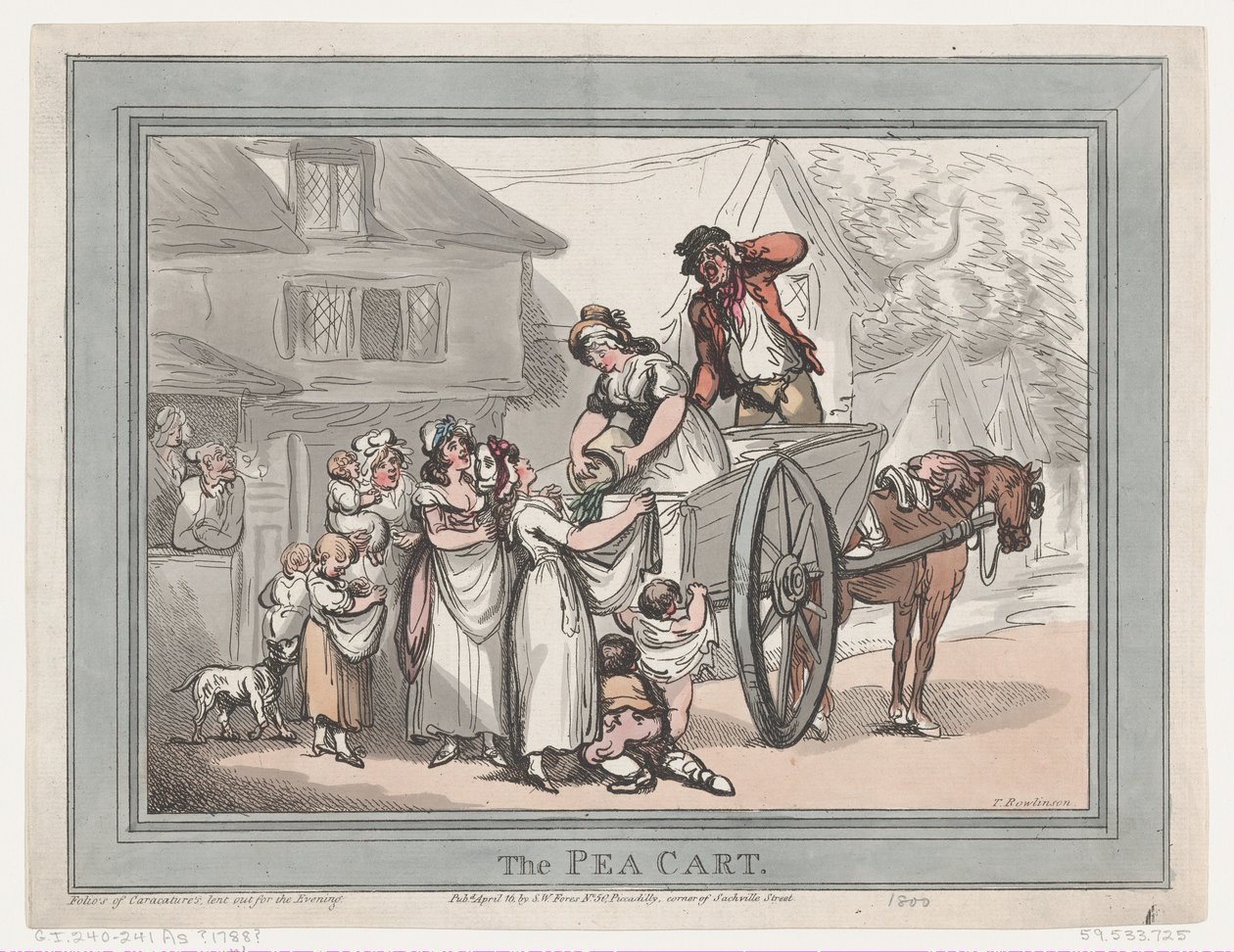 Vozík hrachu, 16. dubna 1788, 16. dubna 1788. od Thomas Rowlandson