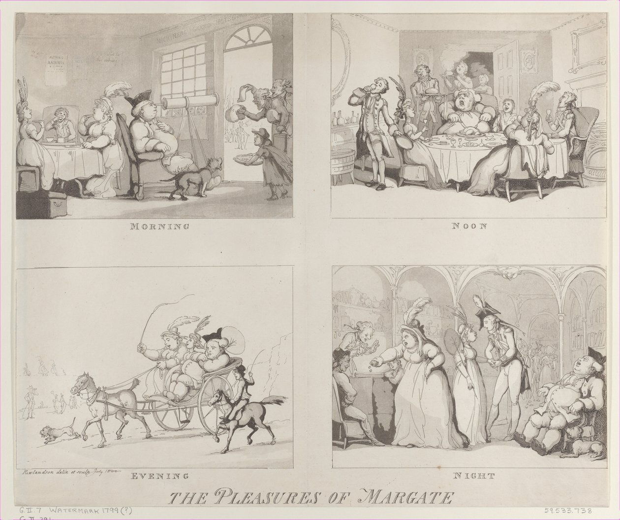 The Pleasures of Margate, 25. července 1800, 25. července 1800. od Thomas Rowlandson