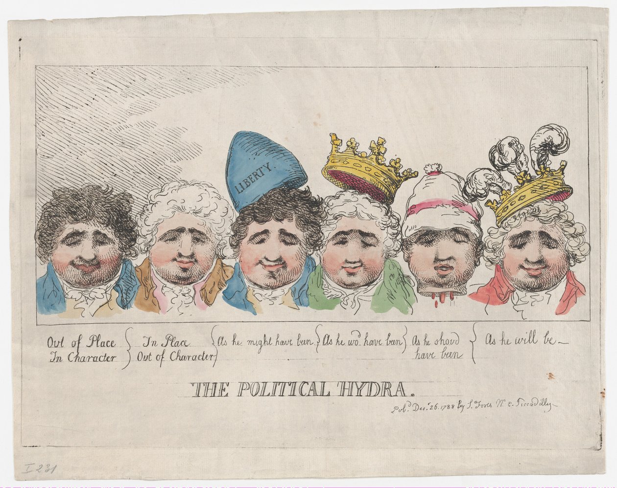 Politická hydra, 26. prosince 1788, 26. prosince 1788. od Thomas Rowlandson