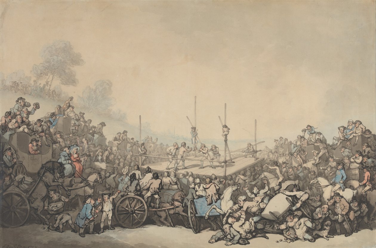Zápas o cenu od Thomas Rowlandson