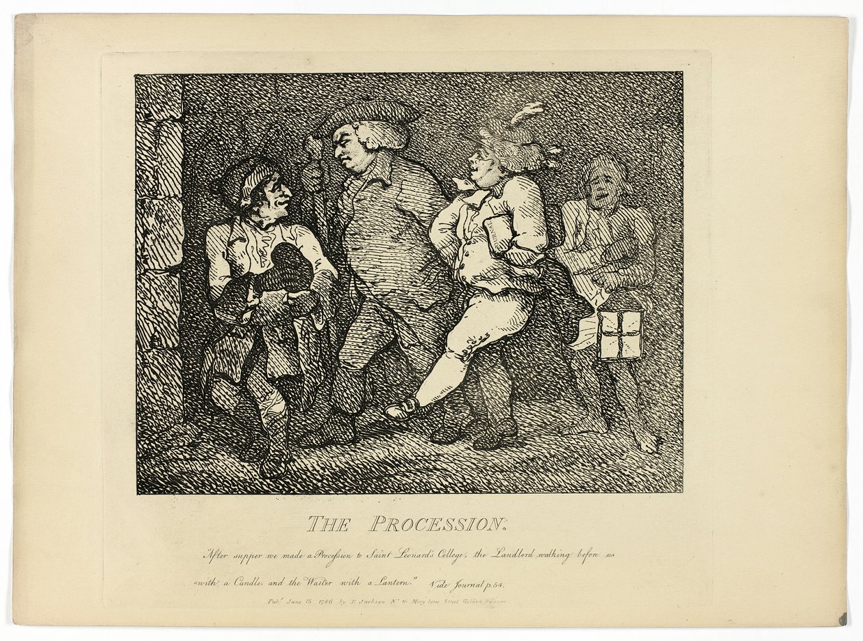 Průvod z Boswellovy Cesty po Hebridách od Thomas Rowlandson
