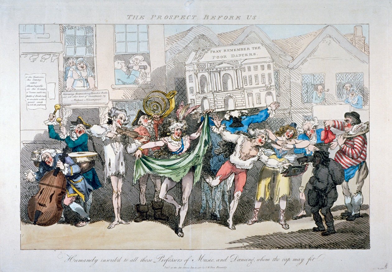 "Vyhlídka před námi", 1791 od Thomas Rowlandson