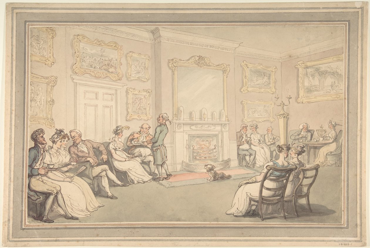 Recepce od Thomas Rowlandson