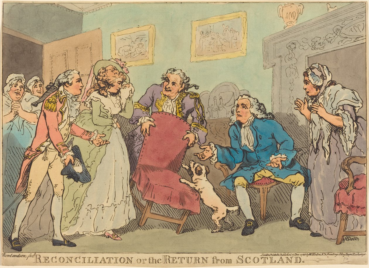 Smíření aneb Návrat ze Skotska od Thomas Rowlandson
