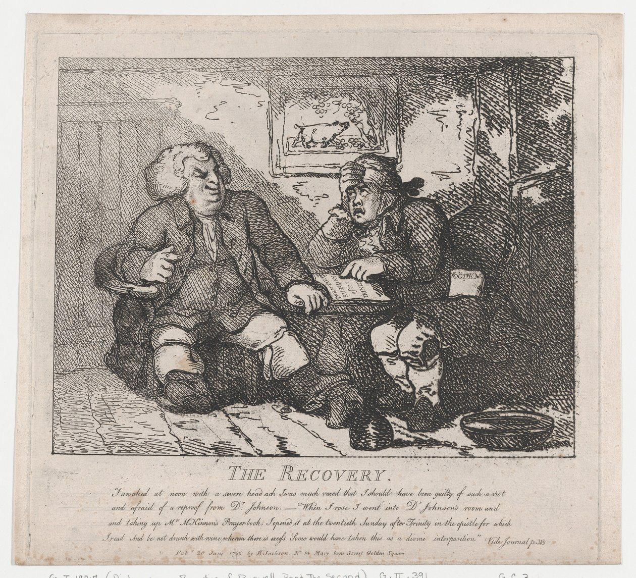 The Recovery malebné krásy Boswell, část druhá, 20. června 1786, 20. června 1786. od Thomas Rowlandson