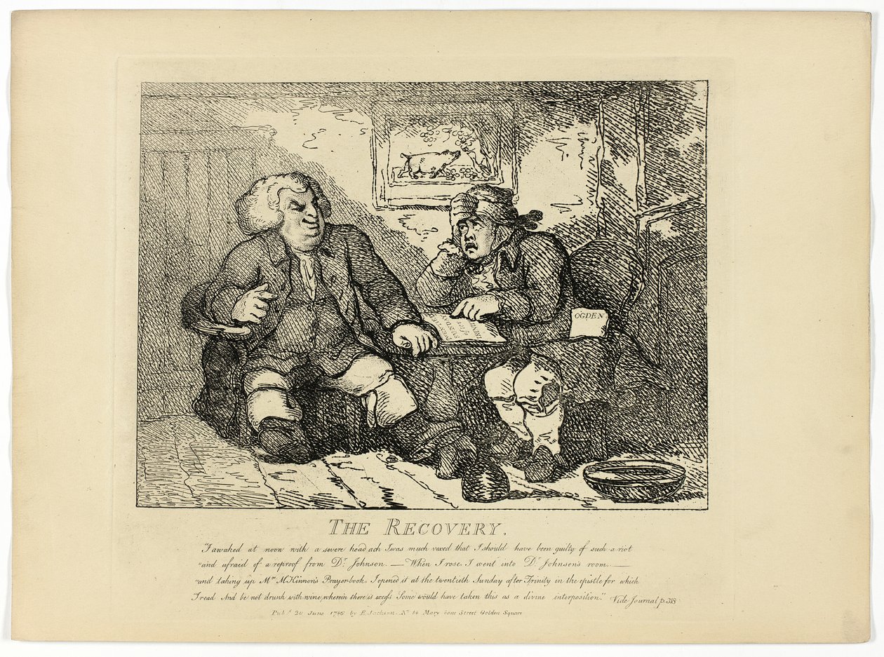 Obnova, z Boswellovy cesty po Hebridách od Thomas Rowlandson