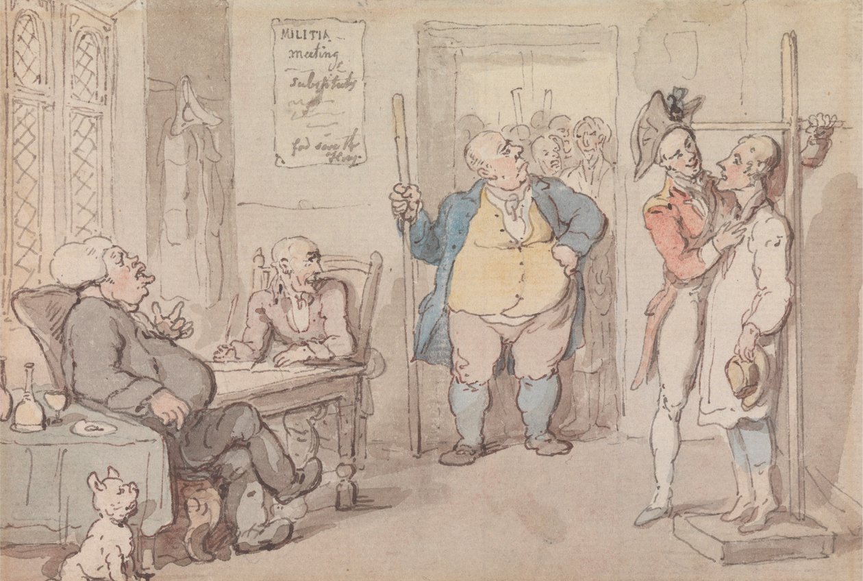 Náborový důstojník od Thomas Rowlandson