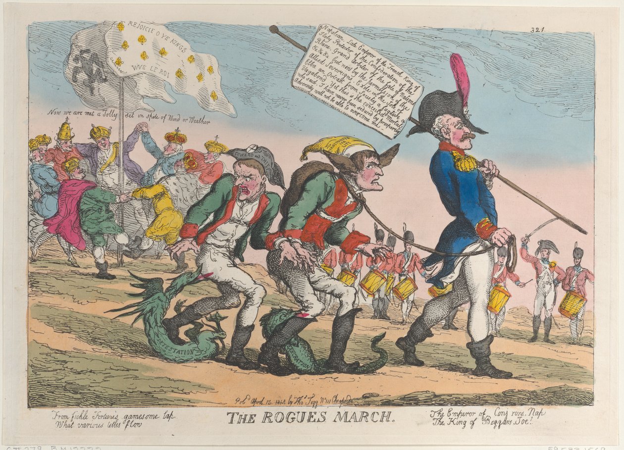 The Rogues March, 12. dubna 1814, 12. dubna 1814. od Thomas Rowlandson