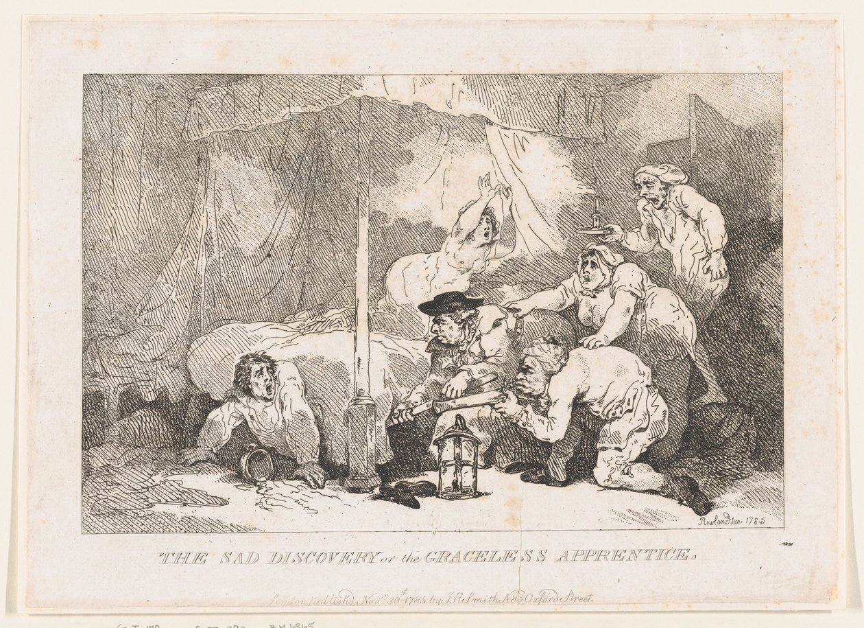 Smutný objev nemilosrdného učedníka, 30. listopadu 1785, 30. listopadu 1785. od Thomas Rowlandson