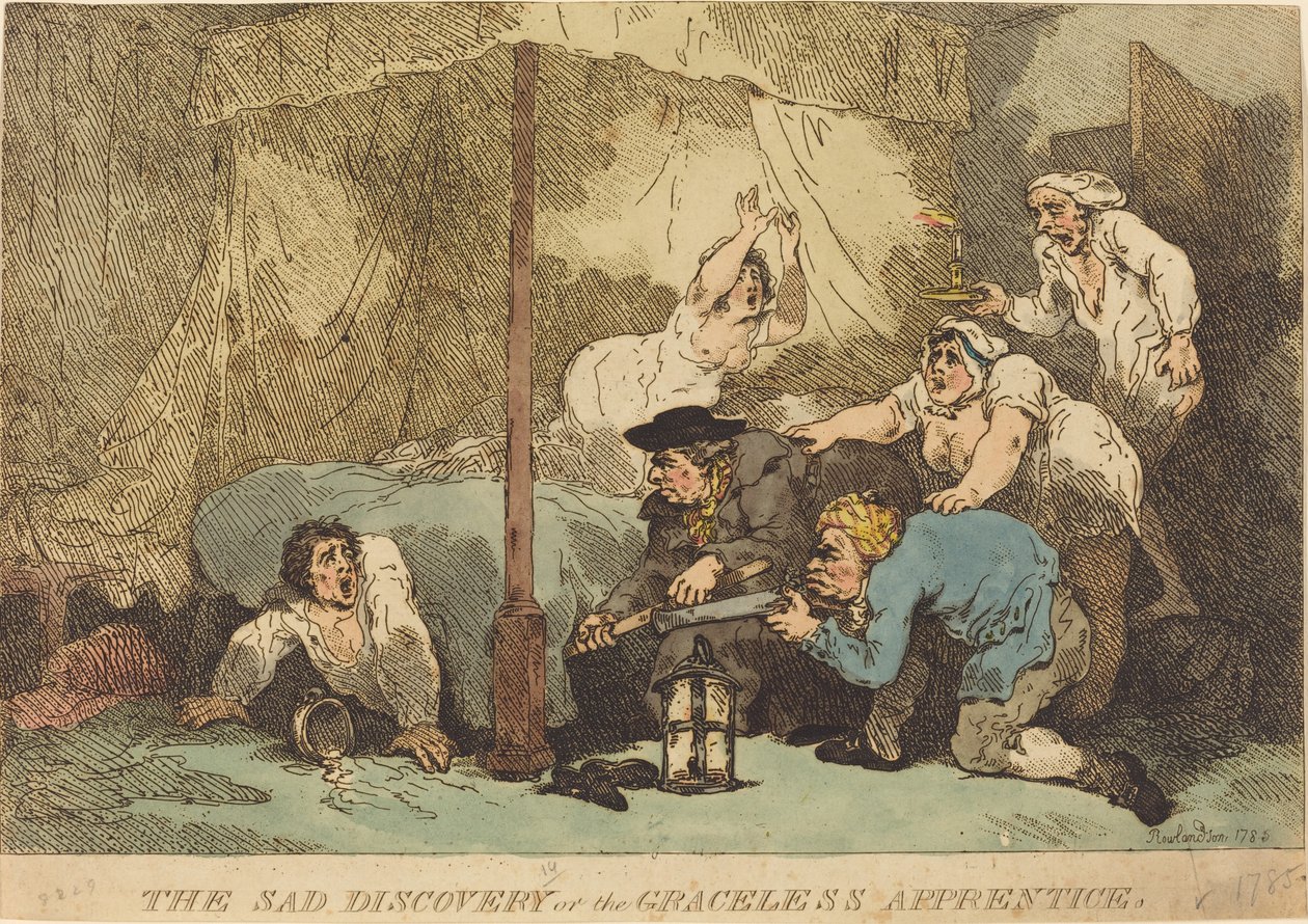 Smutný objev aneb The Graceless Apprentice od Thomas Rowlandson