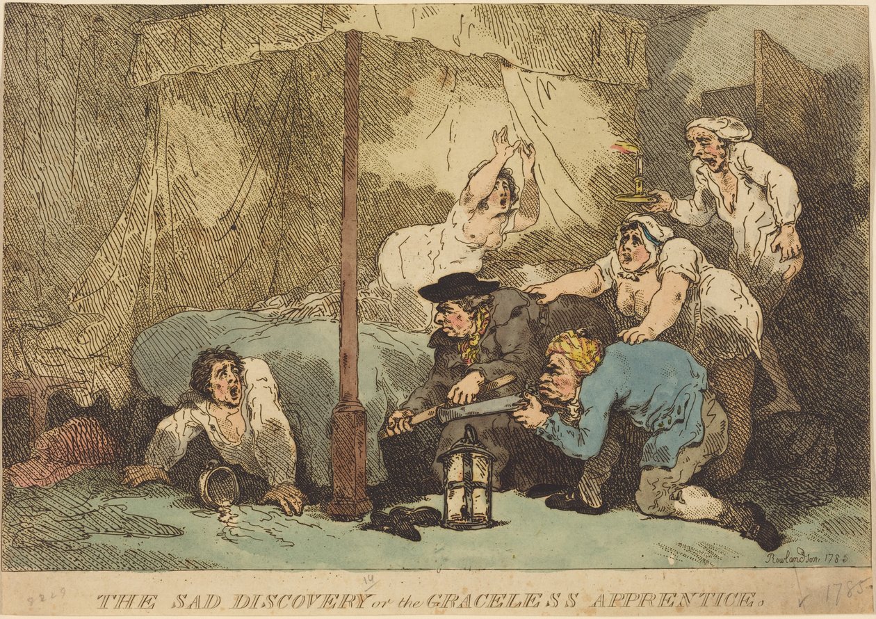 Smutný objev, aneb Nezdvořilý učeň od Thomas Rowlandson