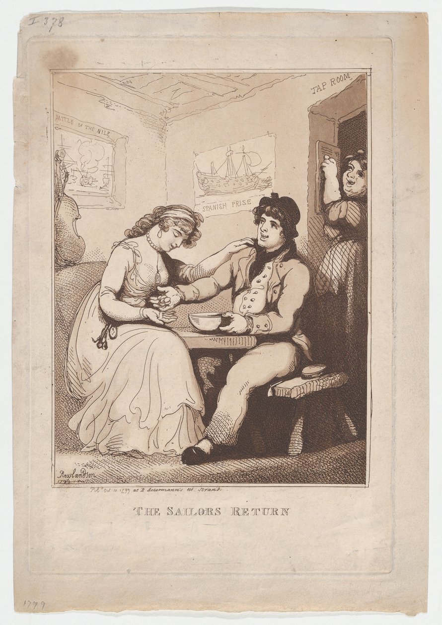 Návrat námořníka, 10. října 1799, 10. října 1799. od Thomas Rowlandson