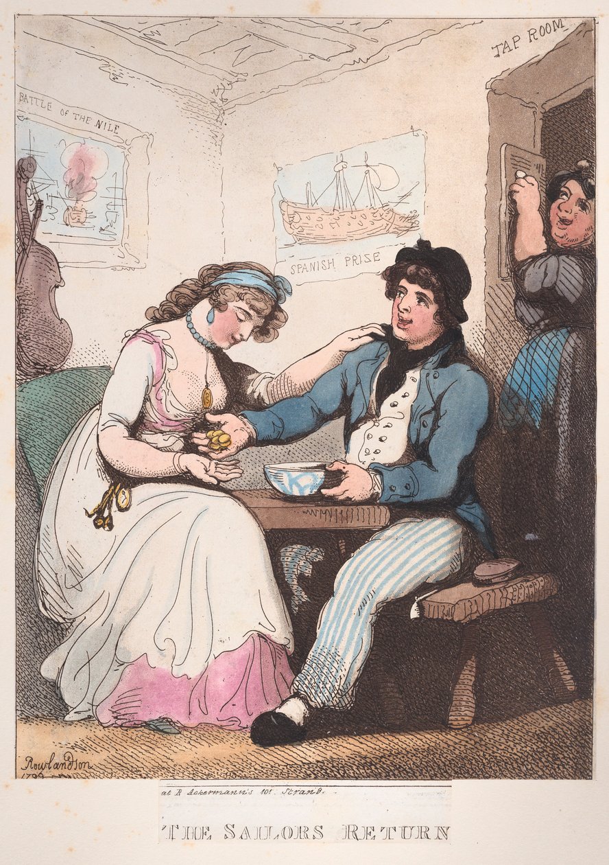 Návrat námořníka, 10. října 1799, 10. října 1799. od Thomas Rowlandson
