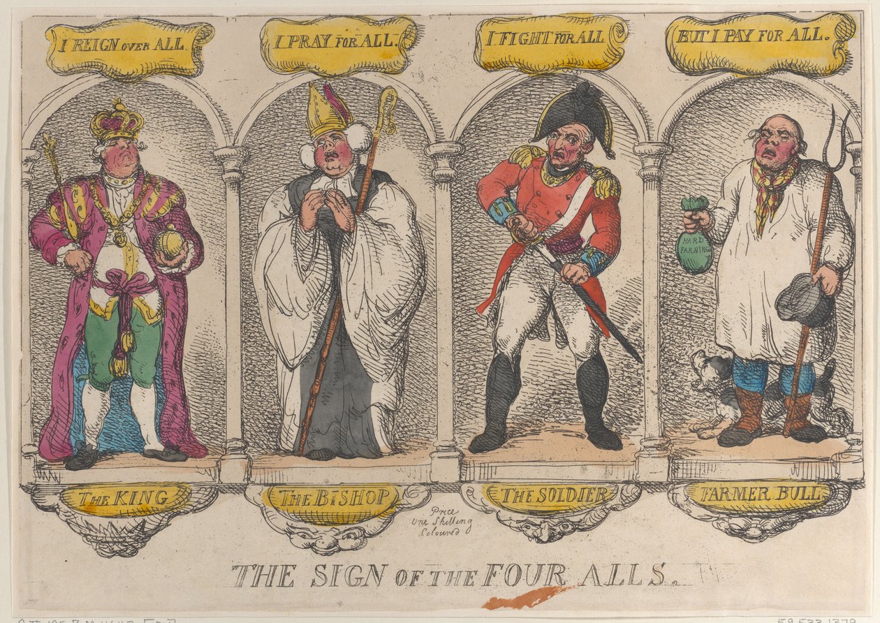 Znamení čtyř všech, 1810., 1810. od Thomas Rowlandson