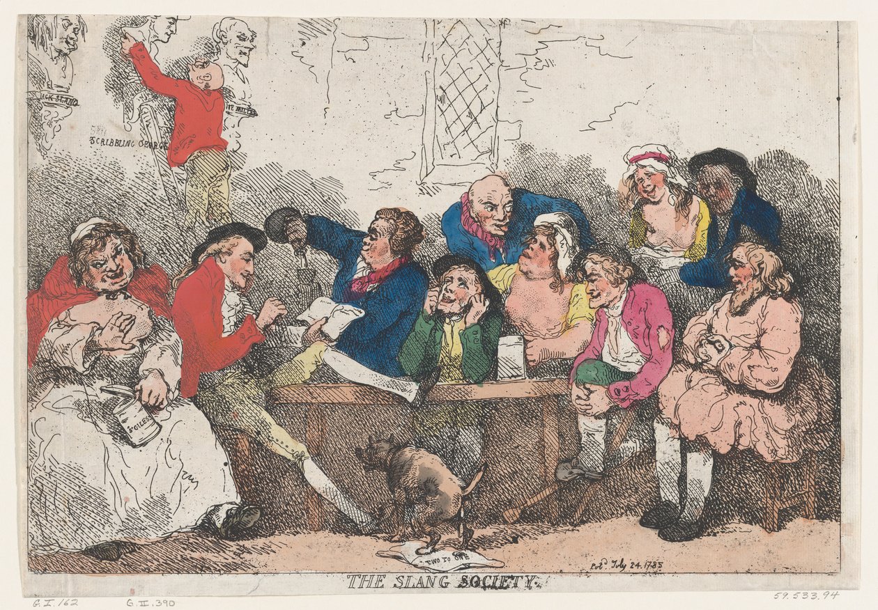 Společnost pro slang od Thomas Rowlandson