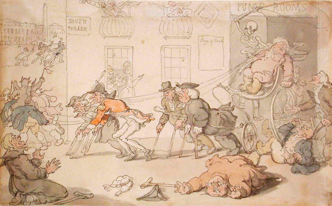 Jeviště smrti od Thomas Rowlandson