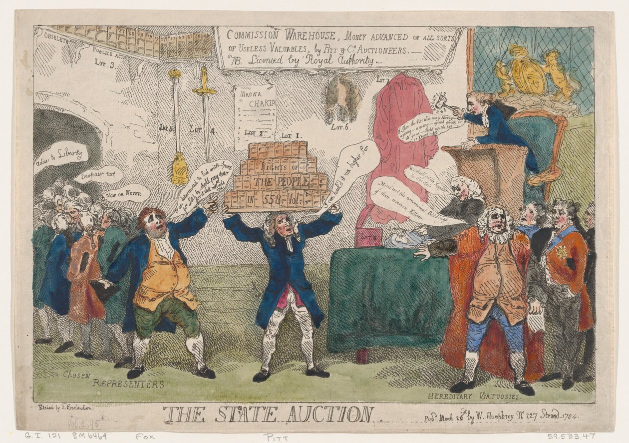 Státní aukce, 26. března 1784, 26. března 1784. od Thomas Rowlandson