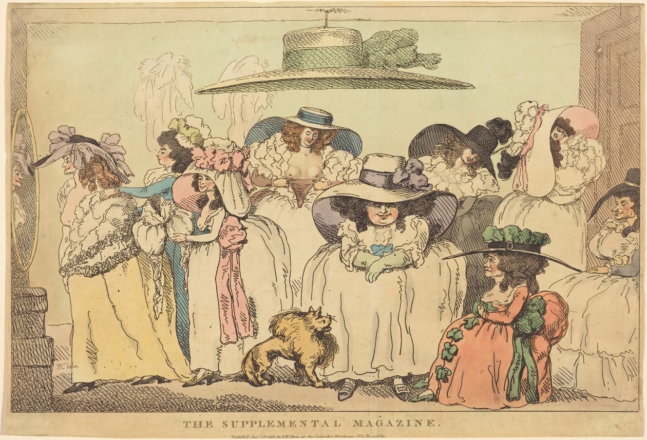 Doplňkový časopis od Thomas Rowlandson
