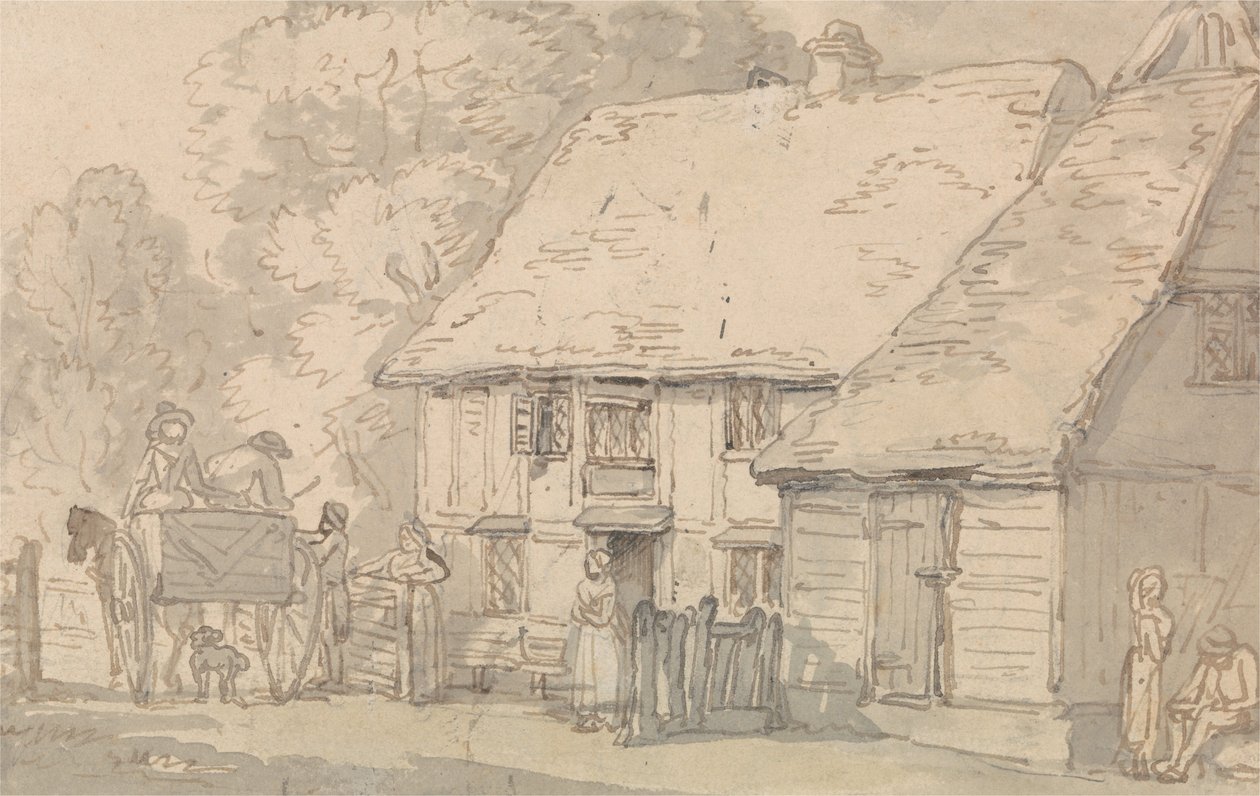 Mýtná brána od Thomas Rowlandson