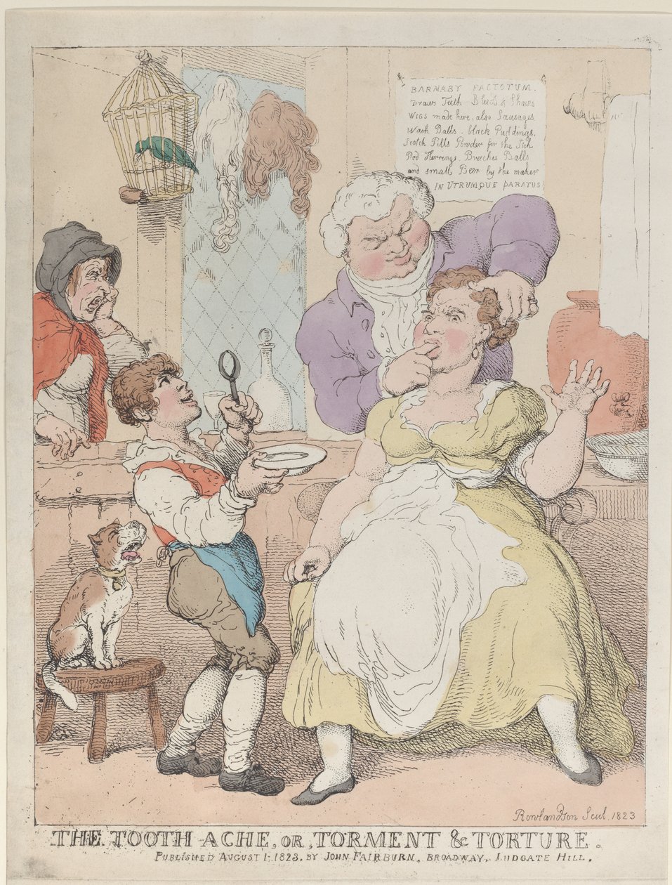 Bolest zubů, aneb, Torment & Torture, 1. srpna 1823, 1. srpna 1823. od Thomas Rowlandson