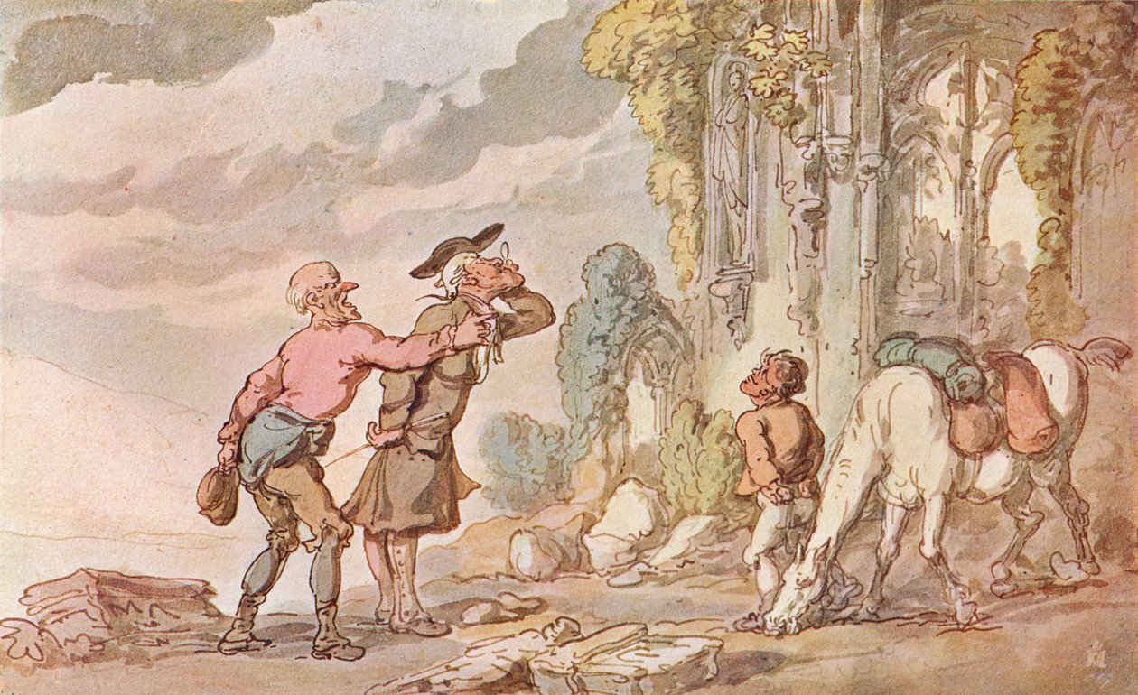 Prohlídka Dr. Syntaxe při hledání malebného, 19. století, 1907 od Thomas Rowlandson