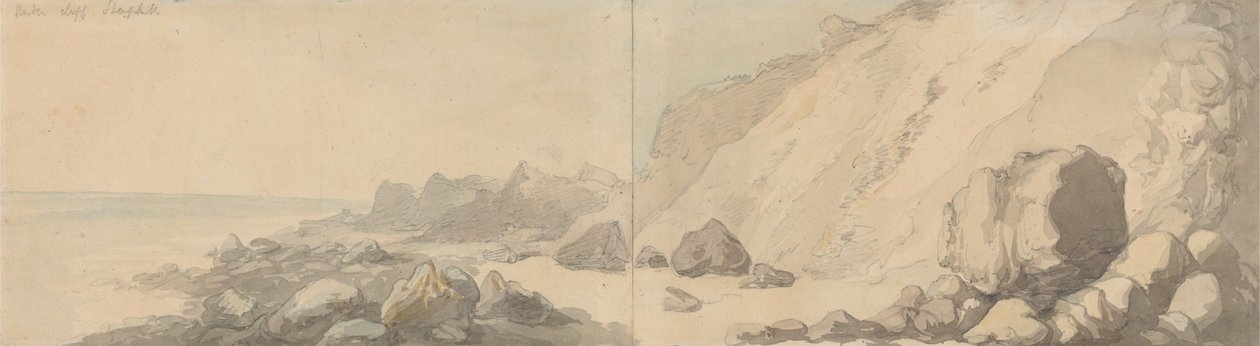The Undercliff, Steephill, ostrov Wight od Thomas Rowlandson