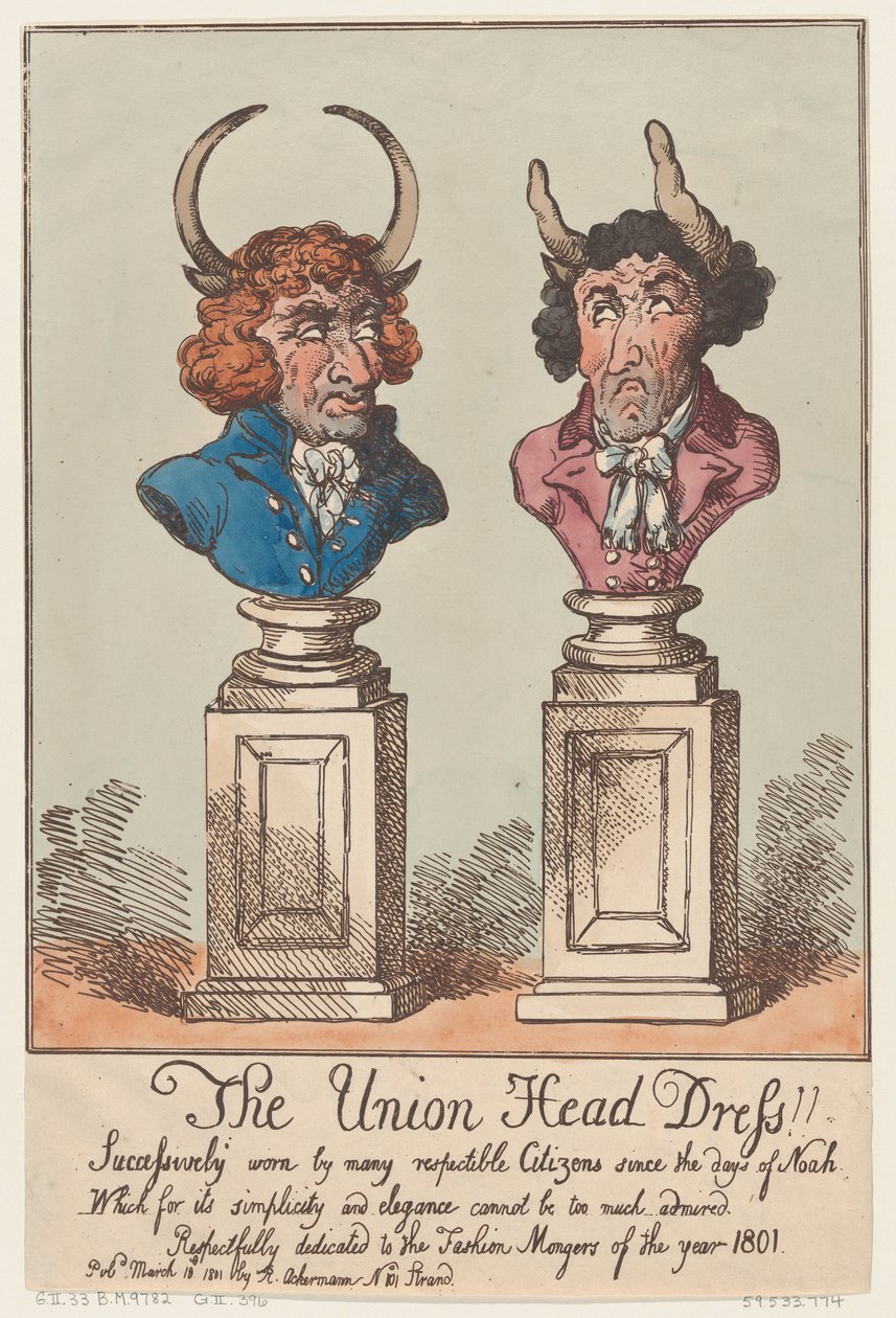 The Union Head Dress!!, 18. března 1801, 18. března 1801. od Thomas Rowlandson