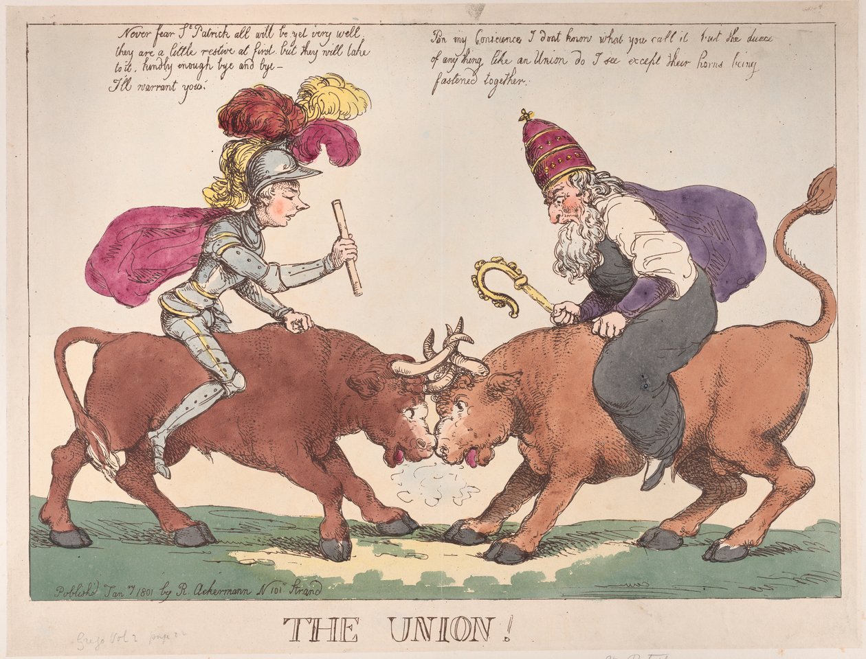 Unie, 1. ledna 1801, 1. ledna 1801. od Thomas Rowlandson
