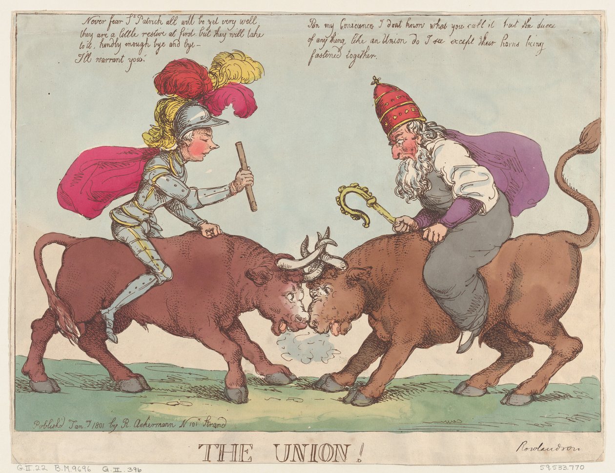 Unie, 1. ledna 1801, 1. ledna 1801. od Thomas Rowlandson