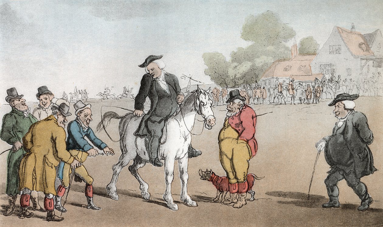 Vicar prodává svého koně, ilustrace z 