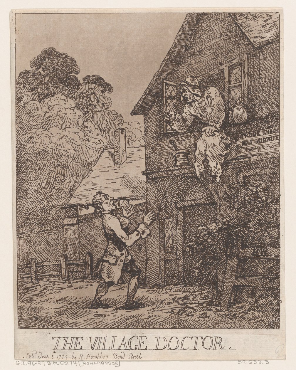 Vesnický lékař, 8. června 1774., 8. června 1774. od Thomas Rowlandson