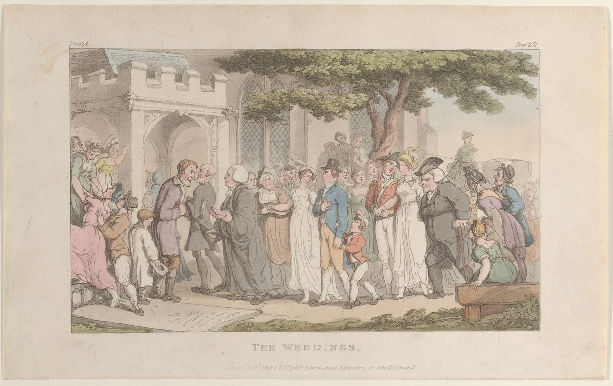 Svatby, od vikáře z Wakefieldu, 1. května 1817, 1. května 1817. od Thomas Rowlandson