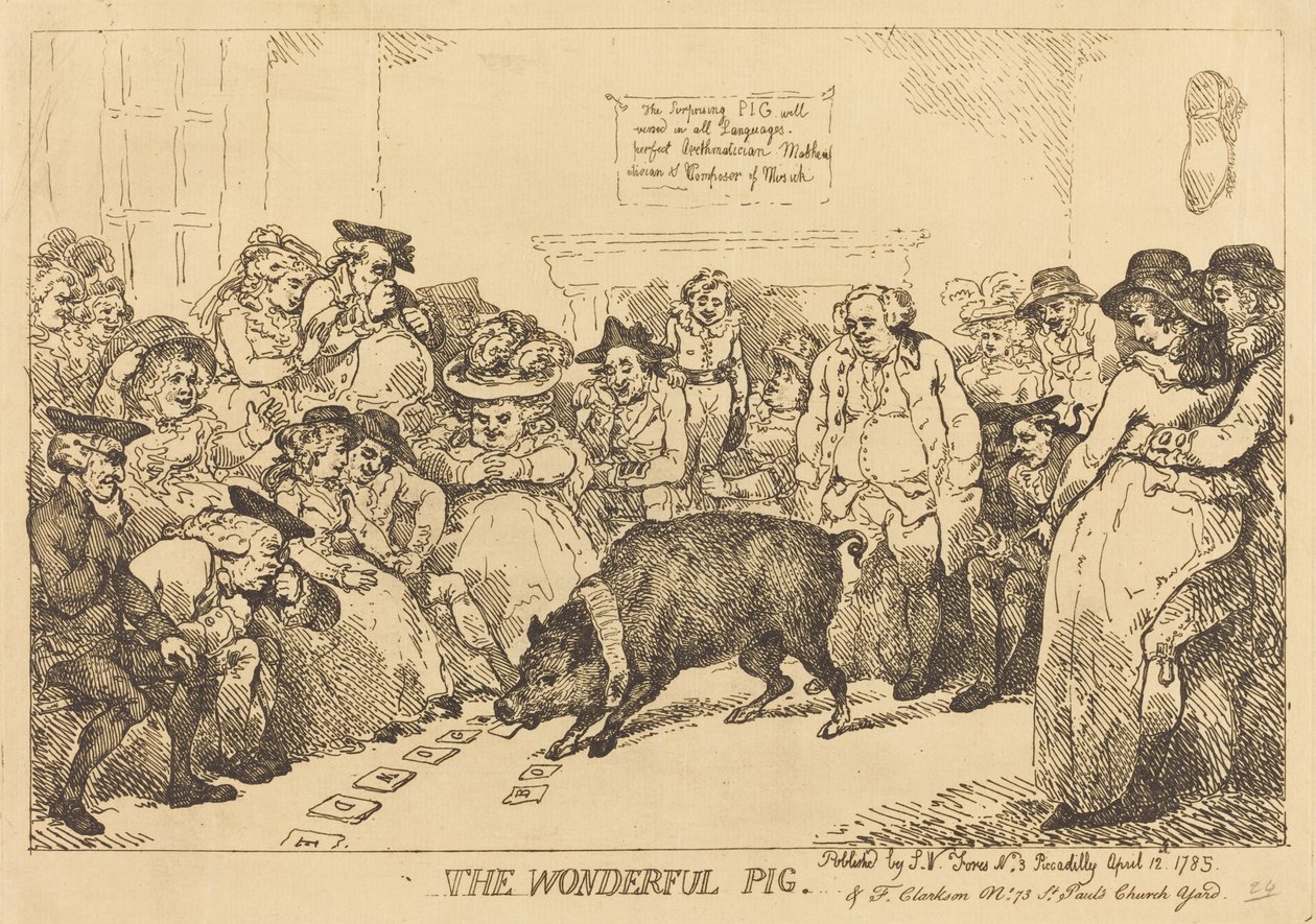 Báječné prase od Thomas Rowlandson