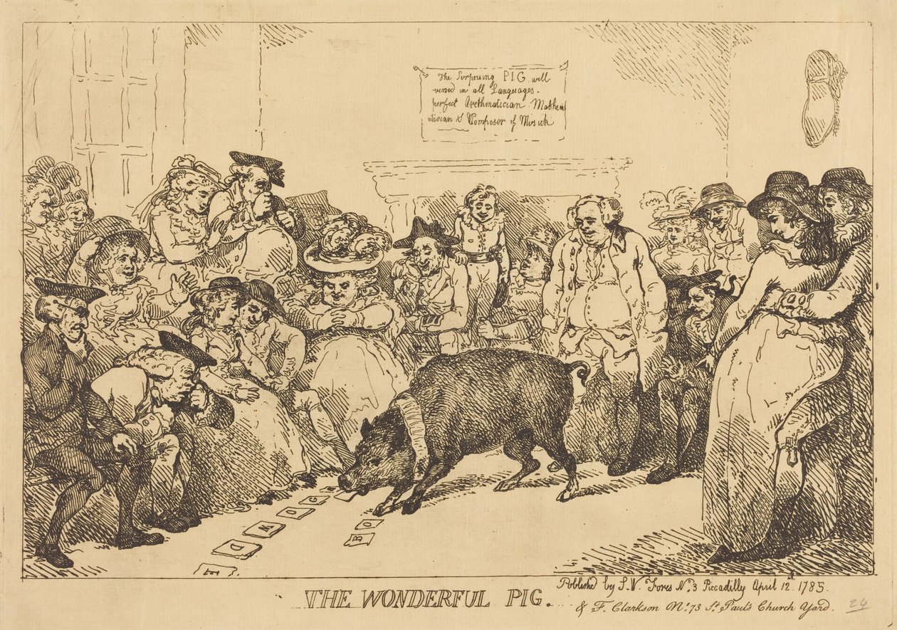 Úžasné prasátko od Thomas Rowlandson