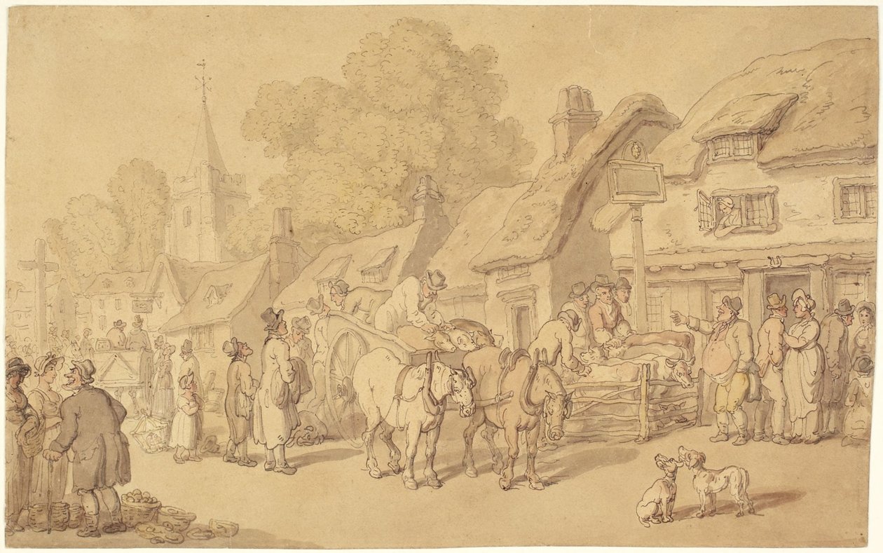 Hostinec „The Woolpack“ od Thomas Rowlandson