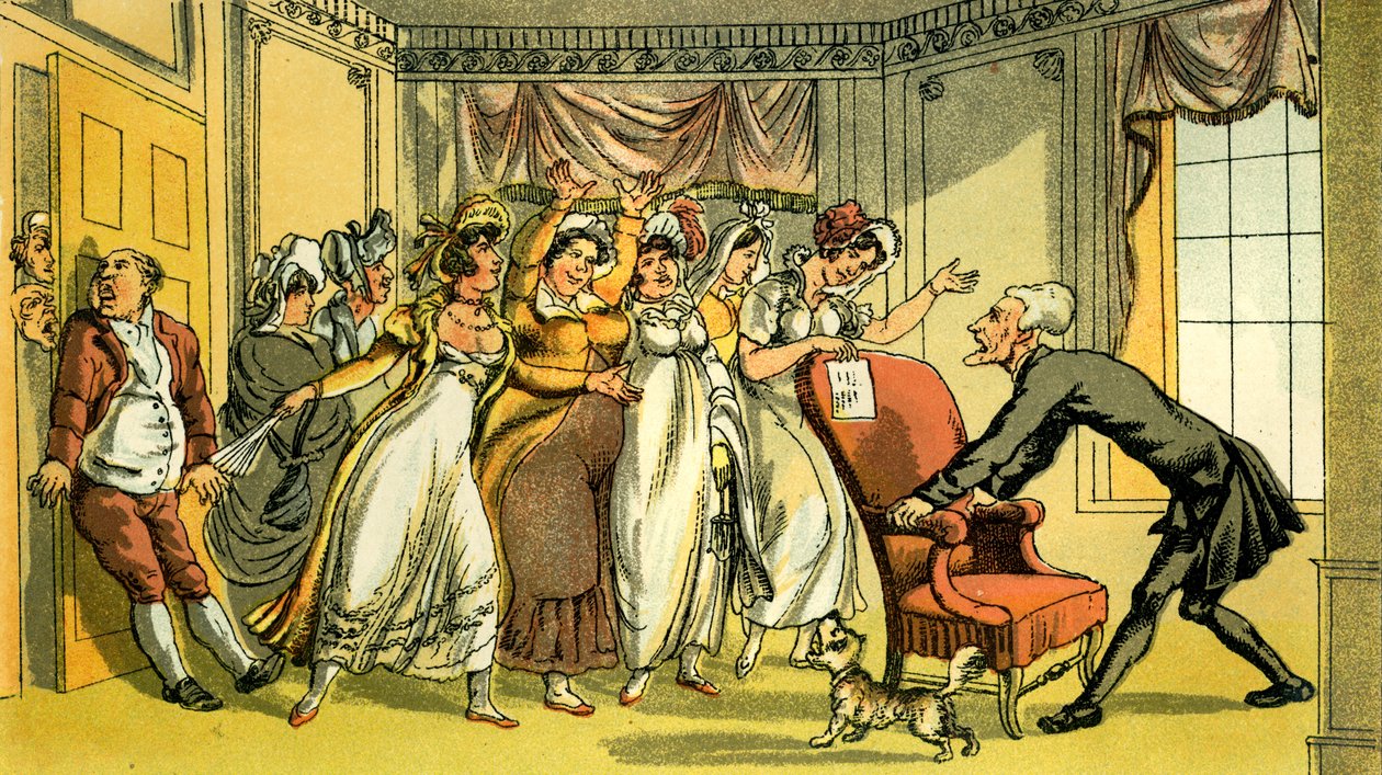 "Reklama na manželku" od Thomas Rowlandson