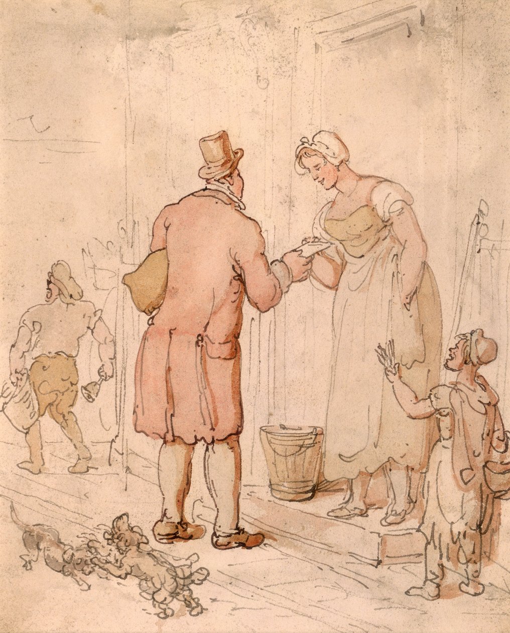 Pošťák, počátek 19. století od Thomas Rowlandson
