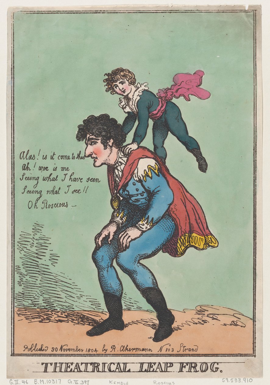 Divadelní skok žába, 30. listopadu 1804., 30. listopadu 1804. od Thomas Rowlandson