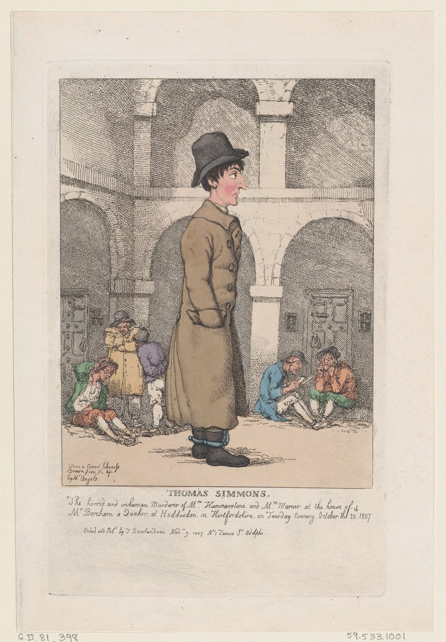 Thomas Simmons, 9. listopadu 1807, 9. listopadu 1807. od Thomas Rowlandson