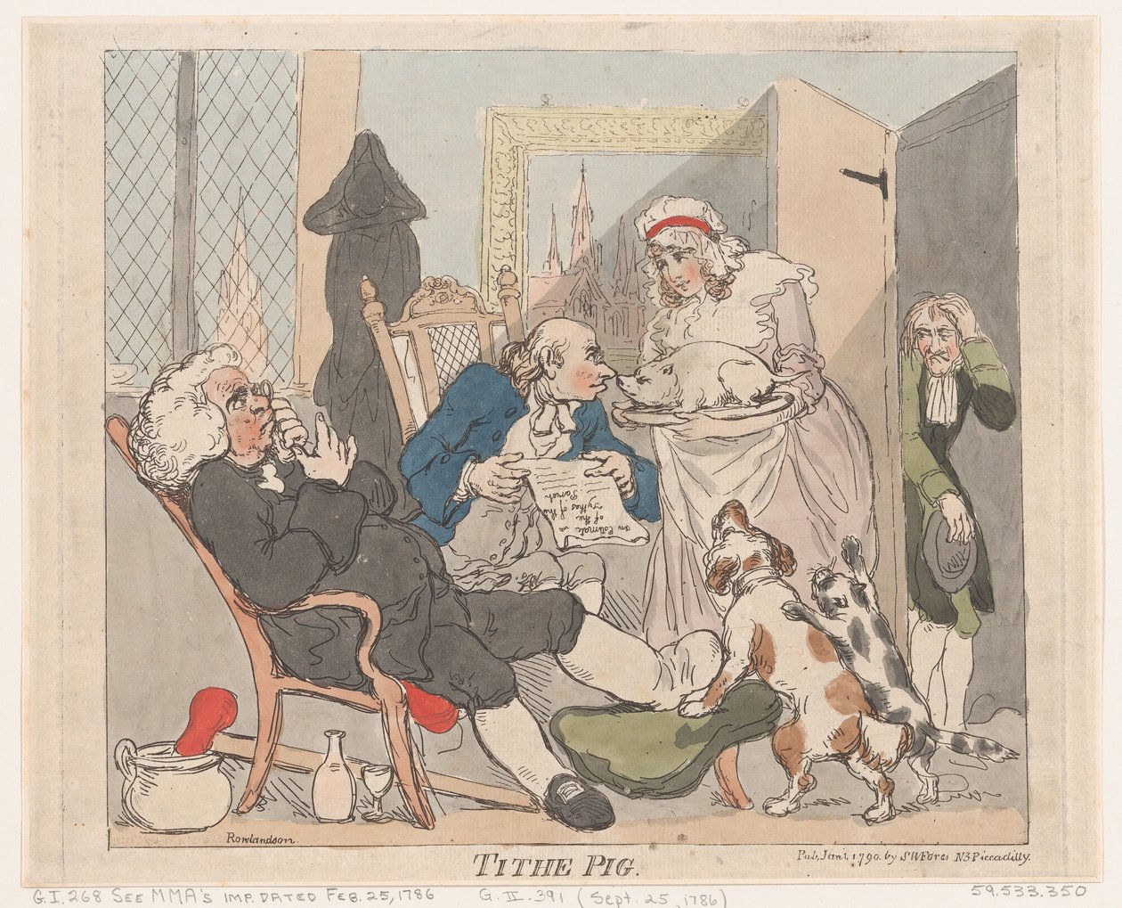 Desátkové prase, 1. ledna 1790, 1. ledna 1790. od Thomas Rowlandson