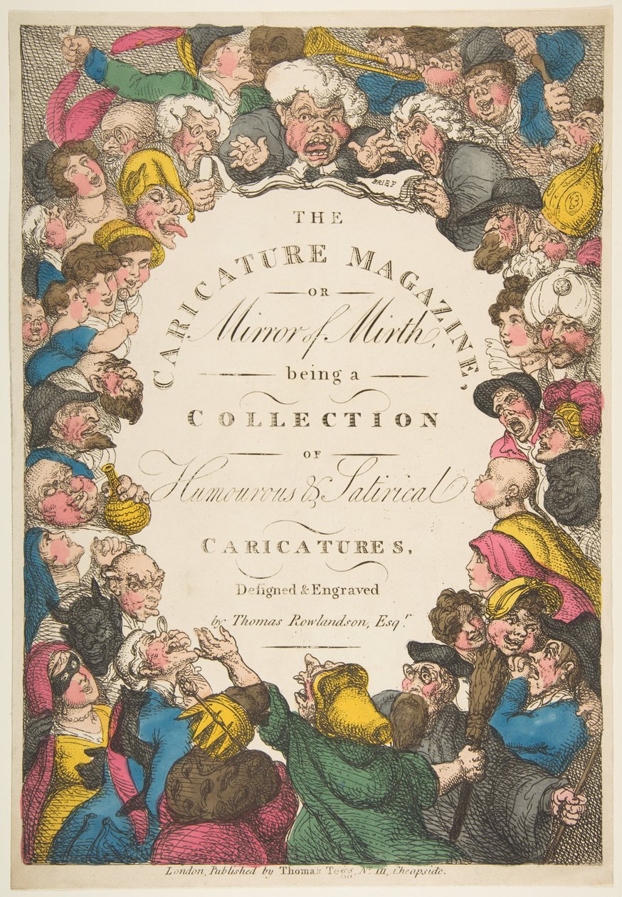 Titulní strana, The Caricature Magazine, or Mirror of Mirth, 19. listopadu 1808. od Thomas Rowlandson