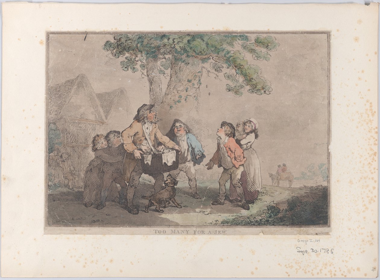Příliš mnoho pro Žida, 20. září 1785, 20. září 1785. od Thomas Rowlandson